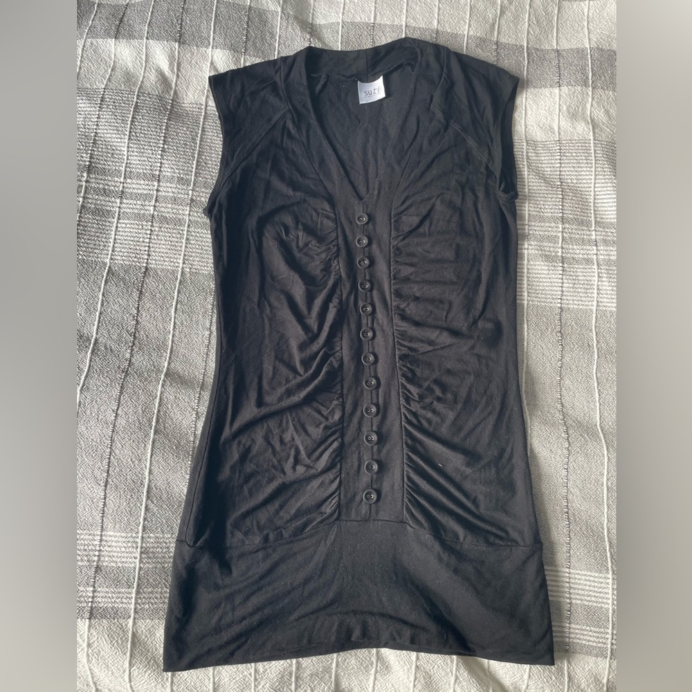 Vintage Suzy Shier Rushed Black Top